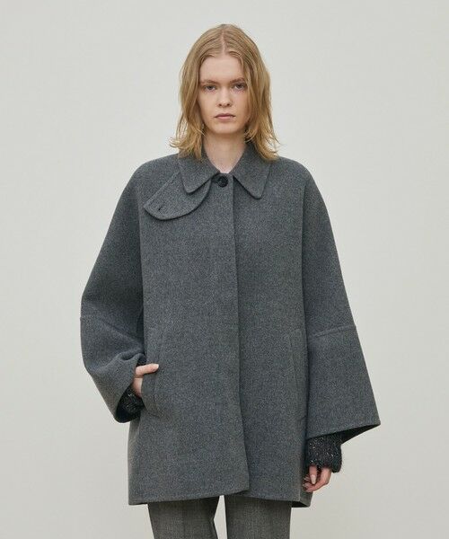 TOMORROWLAND / トゥモローランド ステンカラーコート | ウールモッサ バルカラーコート | 詳細2