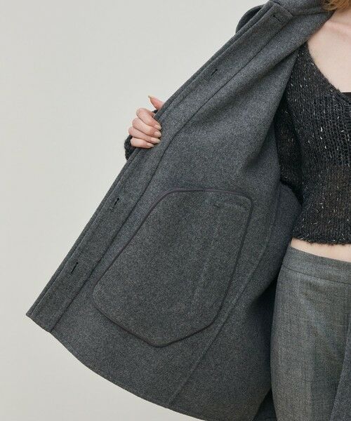 TOMORROWLAND / トゥモローランド ステンカラーコート | ウールモッサ バルカラーコート | 詳細5
