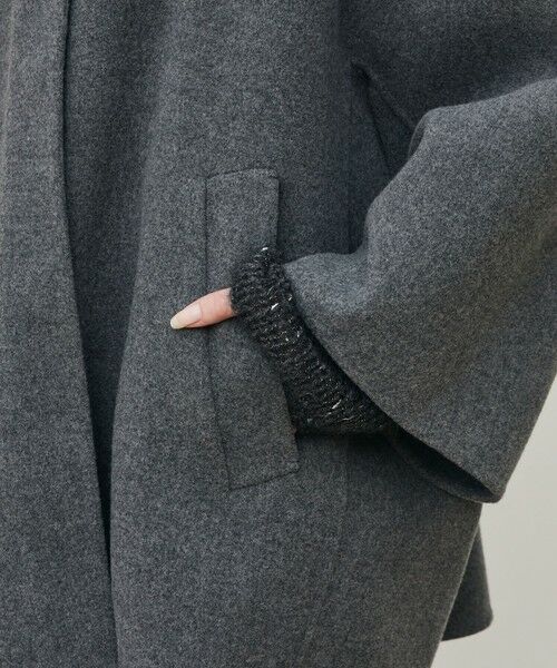 TOMORROWLAND / トゥモローランド ステンカラーコート | ウールモッサ バルカラーコート | 詳細9