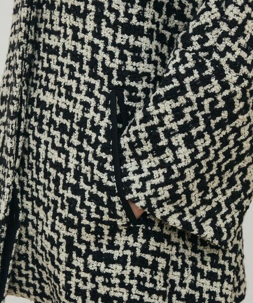 TOMORROWLAND / トゥモローランド ステンカラーコート | ビンテージブークレーツイード バルカラーコート | 詳細10