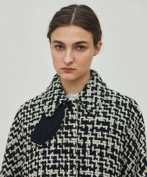 TOMORROWLAND / トゥモローランド ステンカラーコート | ビンテージブークレーツイード バルカラーコート | 詳細13