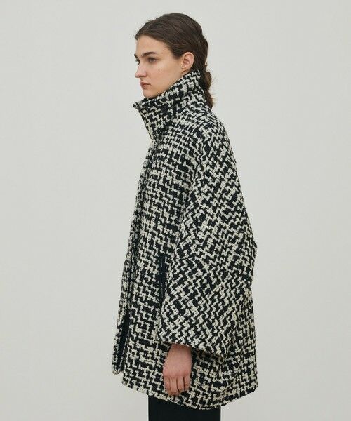 TOMORROWLAND / トゥモローランド ステンカラーコート | ビンテージブークレーツイード バルカラーコート | 詳細3