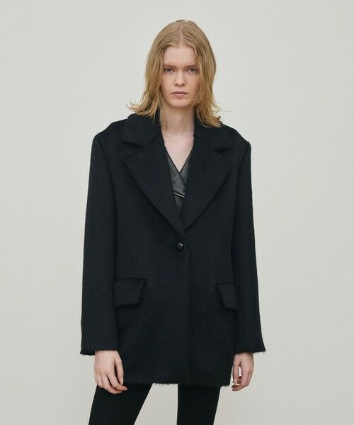 TOMORROWLAND / トゥモローランド その他アウター | スーリーアルパカブラックシャギー ジャコット | 詳細2