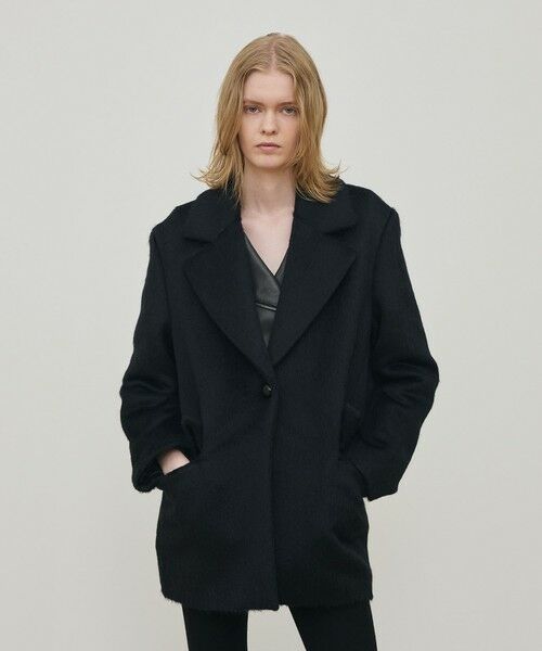 TOMORROWLAND / トゥモローランド その他アウター | スーリーアルパカブラックシャギー ジャコット | 詳細3