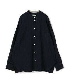 TOMORROWLAND / トゥモローランド シャツ・ブラウス | エアリーサッカー スタンドカラーロングシャツ