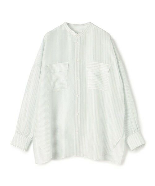TOMORROWLAND / トゥモローランド シャツ・ブラウス | シルクハブタエ フラップポケットシャツ(52 ライトグリーン系)