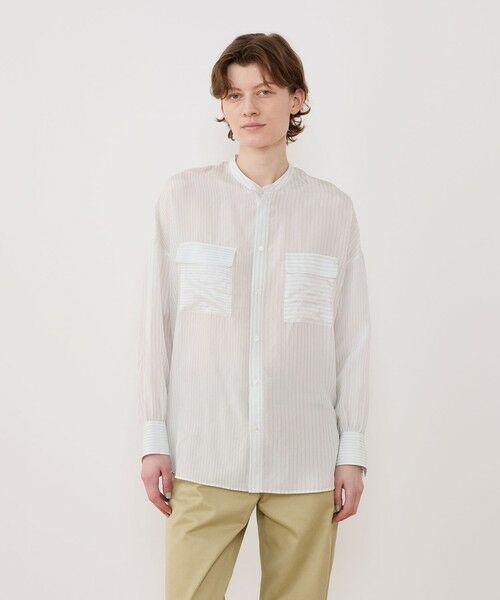TOMORROWLAND / トゥモローランド シャツ・ブラウス | シルクハブタエ フラップポケットシャツ | 詳細2