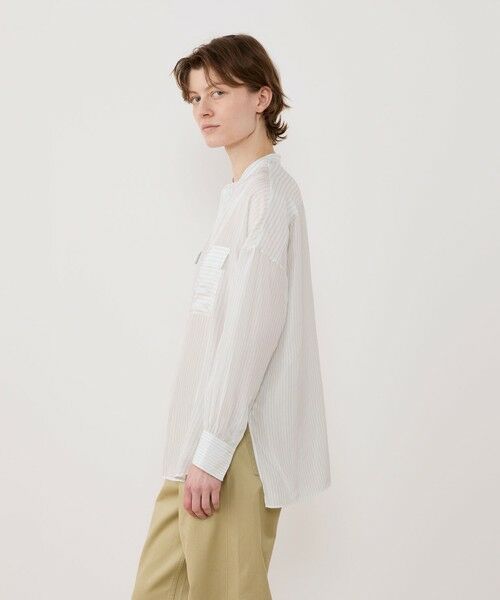 TOMORROWLAND / トゥモローランド シャツ・ブラウス | シルクハブタエ フラップポケットシャツ | 詳細3