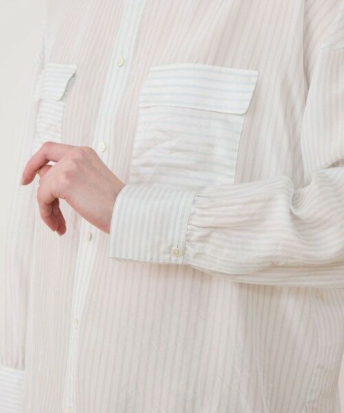 TOMORROWLAND / トゥモローランド シャツ・ブラウス | シルクハブタエ フラップポケットシャツ | 詳細6