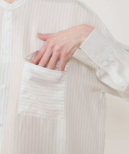 TOMORROWLAND / トゥモローランド シャツ・ブラウス | シルクハブタエ フラップポケットシャツ | 詳細7