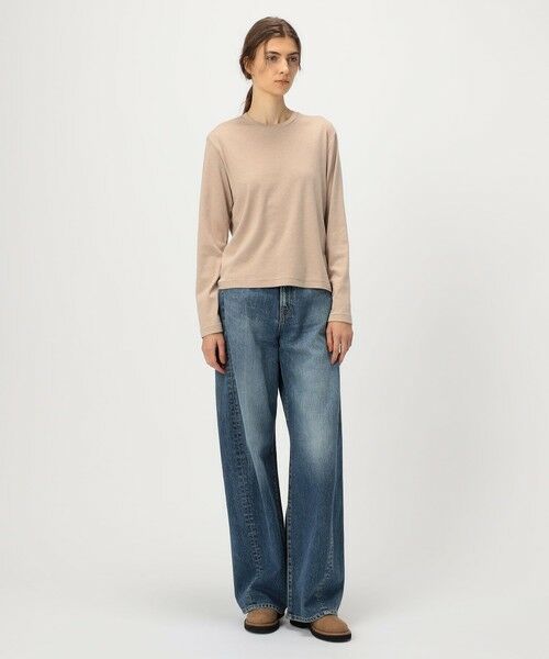 TOMORROWLAND / トゥモローランド Tシャツ | コットンカシミヤジャージー クルーネックプルオーバー | 詳細1