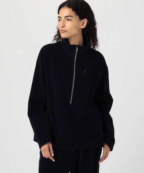 TOMORROWLAND / トゥモローランド カットソー | ウールカシミヤフリース ハーフジッププルオーバー | 詳細2