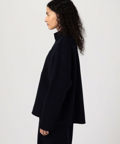 TOMORROWLAND / トゥモローランド カットソー | ウールカシミヤフリース ハーフジッププルオーバー | 詳細3