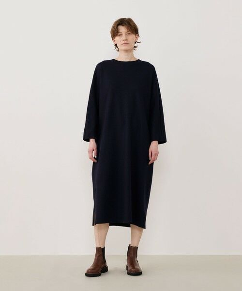 TOMORROWLAND / トゥモローランド ミニ丈・ひざ丈ワンピース | ミルドスムース クルーネックワンピース | 詳細2