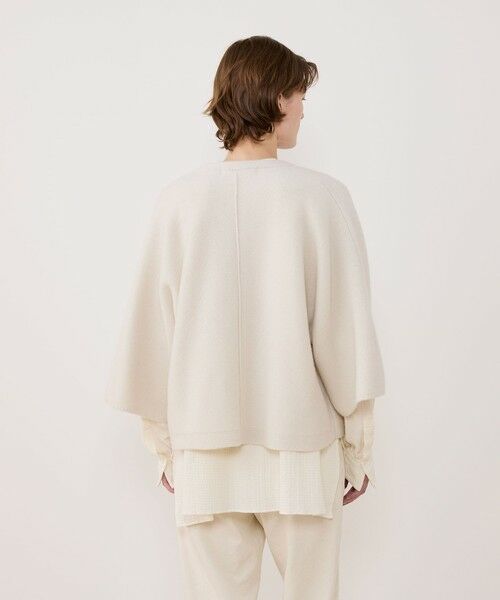 TOMORROWLAND / トゥモローランド カーディガン・ボレロ | オーストラリアンラムズウール キモノスリーブジャケット | 詳細4