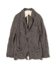 TOMORROWLAND / トゥモローランド テーラードジャケット | リンクルニット ボタンレスジャケット