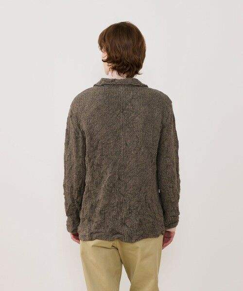 TOMORROWLAND / トゥモローランド テーラードジャケット | リンクルニット ボタンレスジャケット | 詳細4