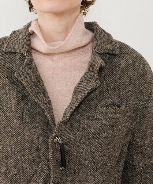 TOMORROWLAND / トゥモローランド テーラードジャケット | リンクルニット ボタンレスジャケット | 詳細5