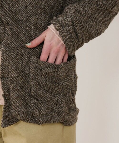 TOMORROWLAND / トゥモローランド テーラードジャケット | リンクルニット ボタンレスジャケット | 詳細7