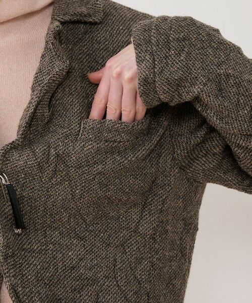 TOMORROWLAND / トゥモローランド テーラードジャケット | リンクルニット ボタンレスジャケット | 詳細8