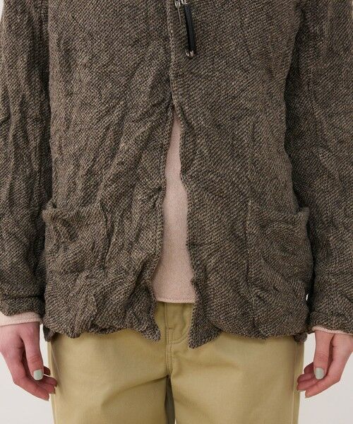 TOMORROWLAND / トゥモローランド テーラードジャケット | リンクルニット ボタンレスジャケット | 詳細9