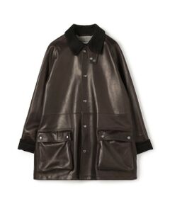 TOMORROWLAND / トゥモローランド レザーブルゾン・ジャケット | スムースカーフ ラグランスリーブコート