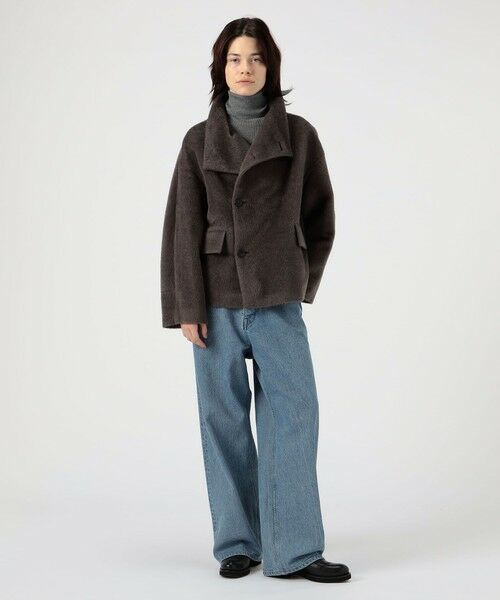 TOMORROWLAND / トゥモローランド その他アウター | スーリーアルパカシャギー ハイネックオーバルコート | 詳細1