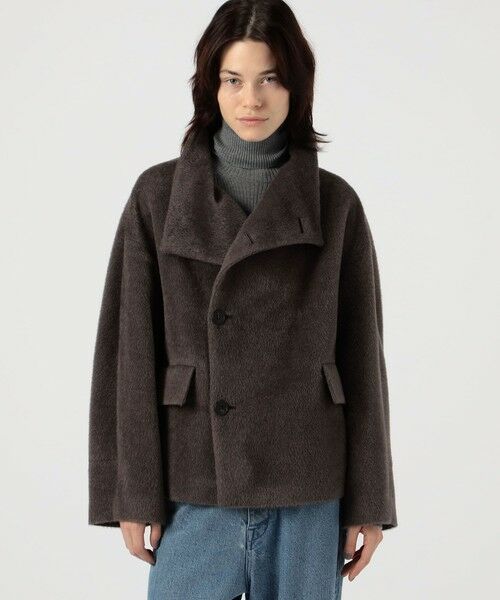 TOMORROWLAND / トゥモローランド その他アウター | スーリーアルパカシャギー ハイネックオーバルコート | 詳細2