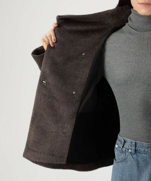 TOMORROWLAND / トゥモローランド その他アウター | スーリーアルパカシャギー ハイネックオーバルコート | 詳細5