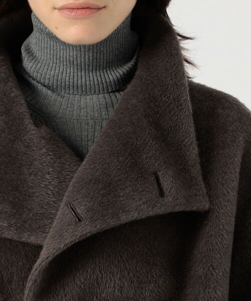 TOMORROWLAND / トゥモローランド その他アウター | スーリーアルパカシャギー ハイネックオーバルコート | 詳細6