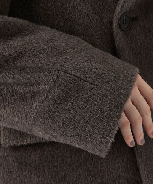 TOMORROWLAND / トゥモローランド その他アウター | スーリーアルパカシャギー ハイネックオーバルコート | 詳細9