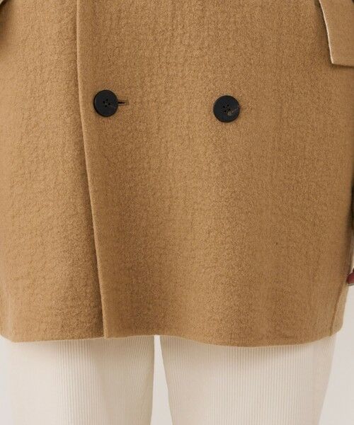 TOMORROWLAND / トゥモローランド ピーコート | シープライクダブルフェイス ドルマンスリーブコート | 詳細10