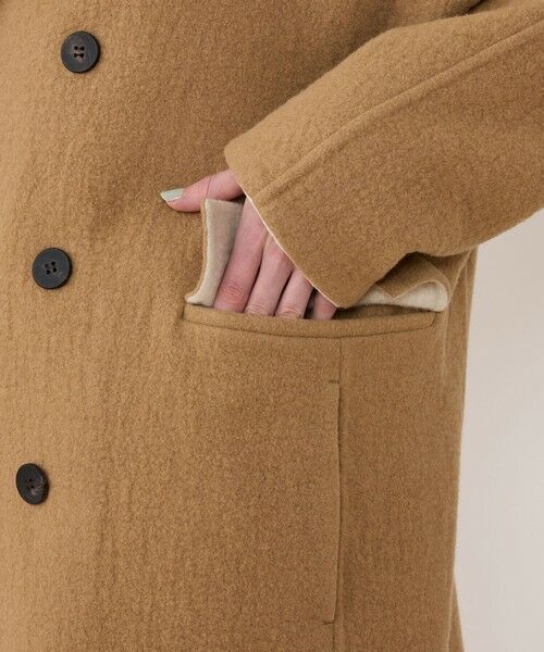 TOMORROWLAND / トゥモローランド ピーコート | シープライクダブルフェイス ドルマンスリーブコート | 詳細8