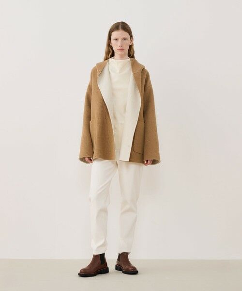 TOMORROWLAND / トゥモローランド その他アウター | シープライクダブルフェイス フーデッドコート | 詳細1