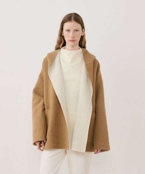 TOMORROWLAND / トゥモローランド その他アウター | シープライクダブルフェイス フーデッドコート | 詳細2