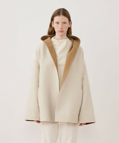 TOMORROWLAND / トゥモローランド その他アウター | シープライクダブルフェイス フーデッドコート | 詳細3