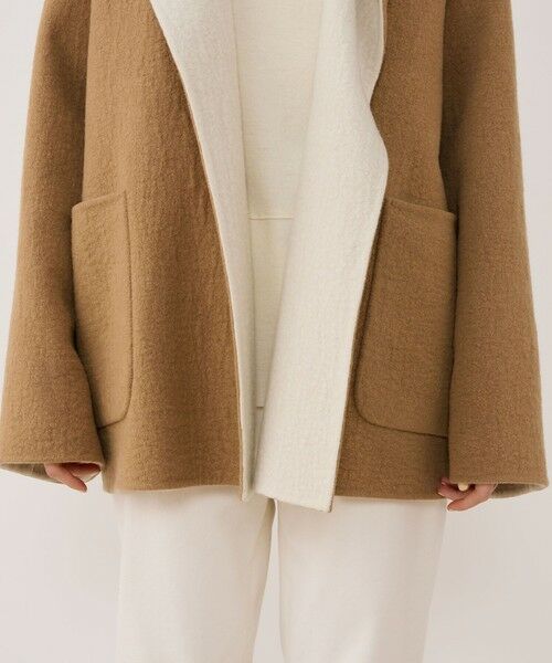 TOMORROWLAND / トゥモローランド その他アウター | シープライクダブルフェイス フーデッドコート | 詳細9