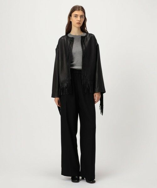 TOMORROWLAND / トゥモローランド レザーブルゾン・ジャケット | BY MALENE BIRGER ZOENA フリンジレザージャケット | 詳細1