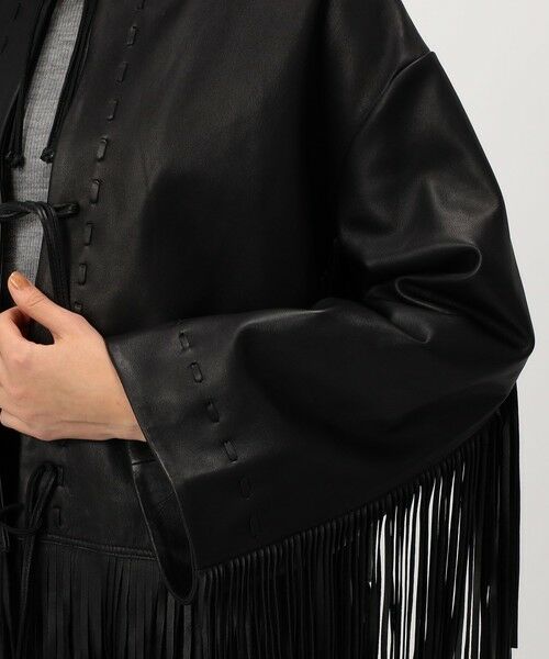TOMORROWLAND / トゥモローランド レザーブルゾン・ジャケット | BY MALENE BIRGER ZOENA フリンジレザージャケット | 詳細8
