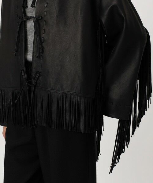 TOMORROWLAND / トゥモローランド レザーブルゾン・ジャケット | BY MALENE BIRGER ZOENA フリンジレザージャケット | 詳細9