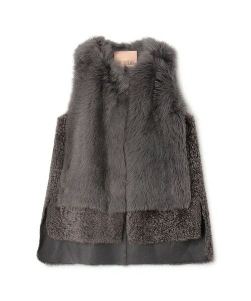 TOMORROWLAND / トゥモローランド ベスト | KARL DONOGHUE MIDI ムートンジレ(17 チャコールグレー)