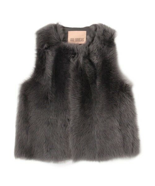 TOMORROWLAND / トゥモローランド ベスト | KARL DONOGHUE ショートムートンジレ(17 チャコールグレー)