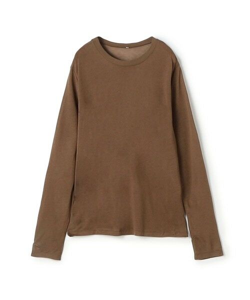 TOMORROWLAND / トゥモローランド Tシャツ | BASERANGE バンブー ロングスリーブプルオーバー(47 ブラウン)