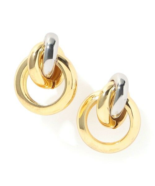 TOMORROWLAND / トゥモローランド ピアス・イヤリング | Kenneth Jay Lane G&S Knot Top Hoops ピアス | 詳細1