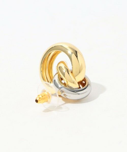 TOMORROWLAND / トゥモローランド ピアス・イヤリング | Kenneth Jay Lane G&S Knot Top Hoops ピアス | 詳細3