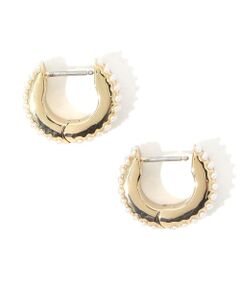 TOMORROWLAND / トゥモローランド ピアス・イヤリング | Kenneth Jay Lane Pearl Pave Huggies ピアス