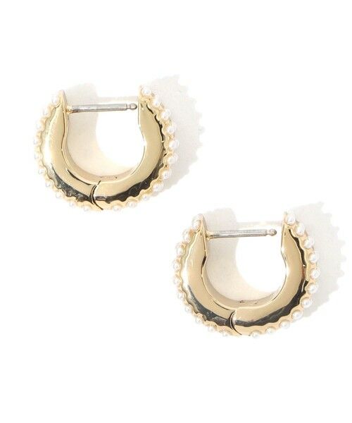 TOMORROWLAND / トゥモローランド ピアス・イヤリング | Kenneth Jay Lane Pearl Pave Huggies ピアス | 詳細1