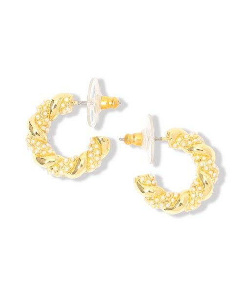 TOMORROWLAND / トゥモローランド ピアス・イヤリング | Kenneth Jay Lane Pearl Pave Hoops ピアス | 詳細1