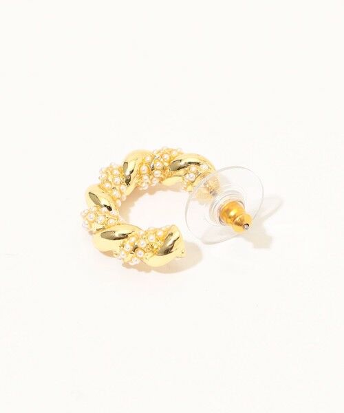 TOMORROWLAND / トゥモローランド ピアス・イヤリング | Kenneth Jay Lane Pearl Pave Hoops ピアス | 詳細3