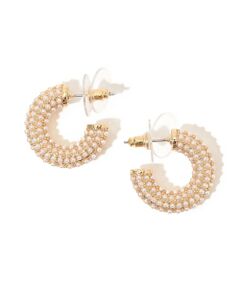 TOMORROWLAND / トゥモローランド ピアス・イヤリング | Kenneth Jay Lane Pearl Post Hoops ピアス